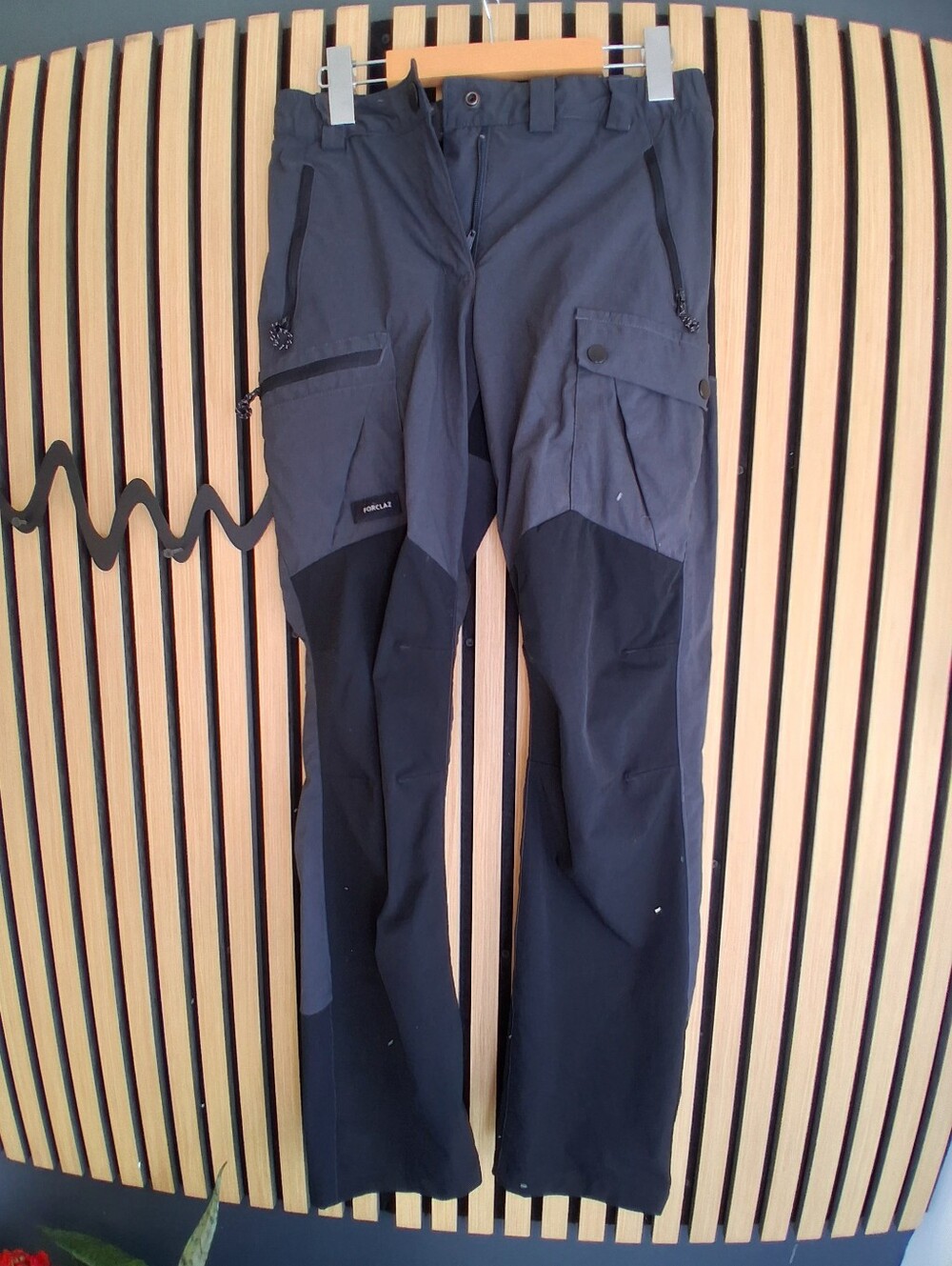 Women’s Two-Tone Black/Charcoal Technical Cargo Pants
